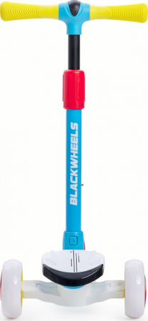 Trotineta cu 3 roti copii BlackWheels BLINK Albastra, cu inaltime reglabila, roata diametru 200 mm [2]