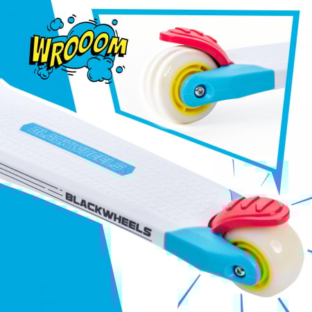 Trotineta cu 3 roti copii BlackWheels BLINK Albastra, cu inaltime reglabila, roata diametru 200 mm [11]