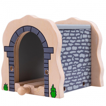 Jucarii baieti - Tunel din lemn, BIGJIGS Toys, 2-3 ani +