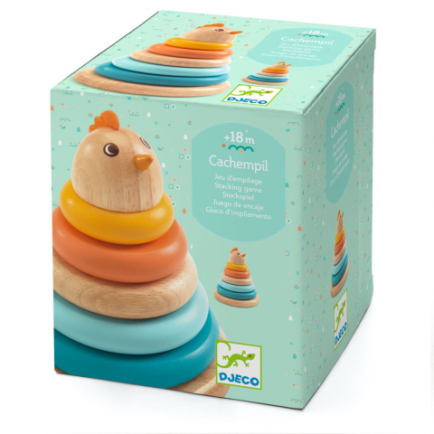 Vârsta - Turn Montessori Djeco Gaina, 1-2 ani +