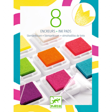 Tusiere colorate pentru stampile, Djeco, 5 ani+ [1]