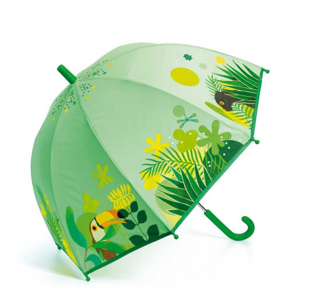 Jucarii de exterior - Umbrela colorata Djeco Jungla