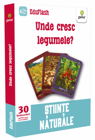 Jucarii educative 2 - 3 ani - Unde cresc legumele?, Editura Gama, 2-3 ani +