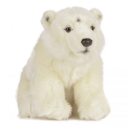 Jucarii bebelusi - Urs polar, jucarie de plus 30 cm, Living Nature