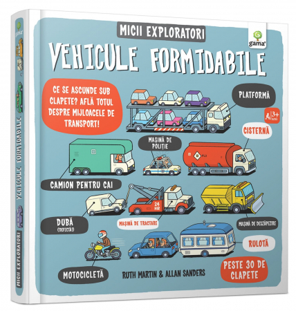 Jucarii baieti - Vehicule formidabile, Editura Gama, 2-3 ani +