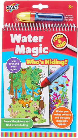 Carti pentru copii - Water Magic: Carte de colorat Who's Hiding?, Galt, 2-3 ani +