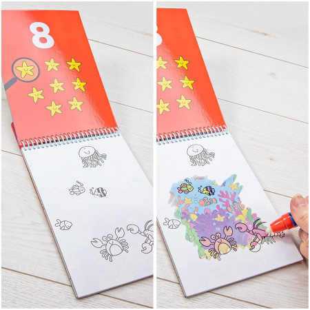 Water Magic: Carte de colorat Who's Hiding?, Galt, 2-3 ani + [5]