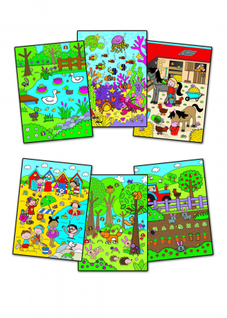 Water Magic: Carte de colorat Who's Hiding?, Galt, 2-3 ani + [1]