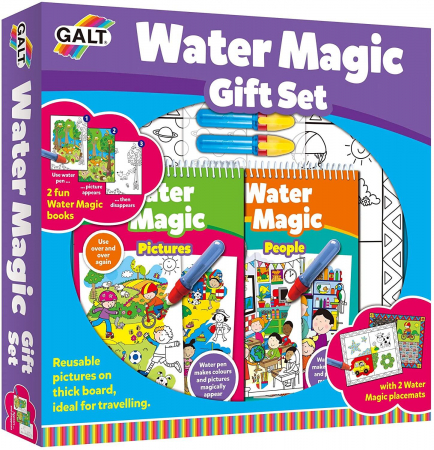 Jucarii baieti - Water Magic: Set carti de colorat CADOU (2 buc.), Galt, 2-3 ani +