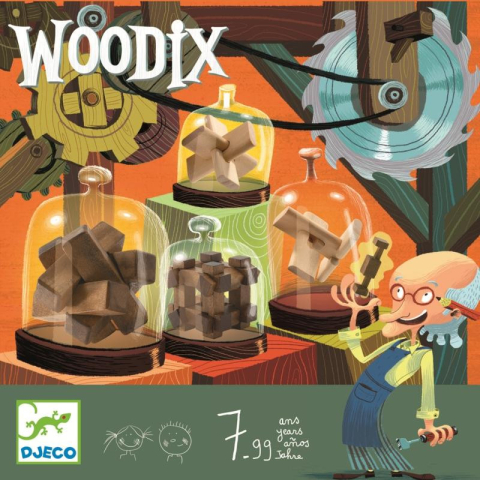 Woodix 6 jocuri logice din lemn, Djeco, 6-7 ani + [1]