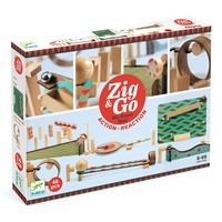 Jucarii copii 8-9 ani - Zig & Go Djeco, set de constructie trasee, 48 piese, +8 ani