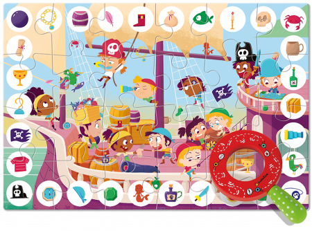 Zoom Puzzle - Pirati, Ludattica, 3 ani+ [2]