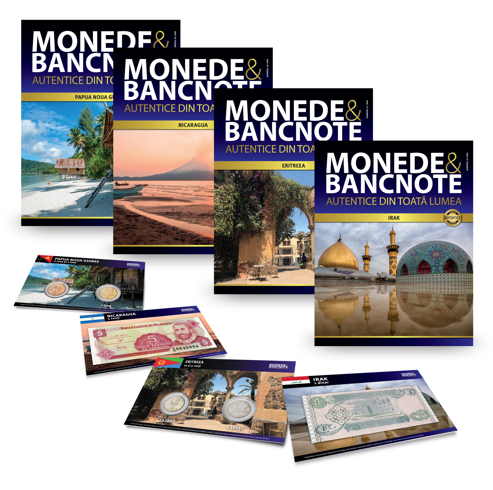 Abonament editiile 29-32 Monede si Bancnote Autentice din toata lumea