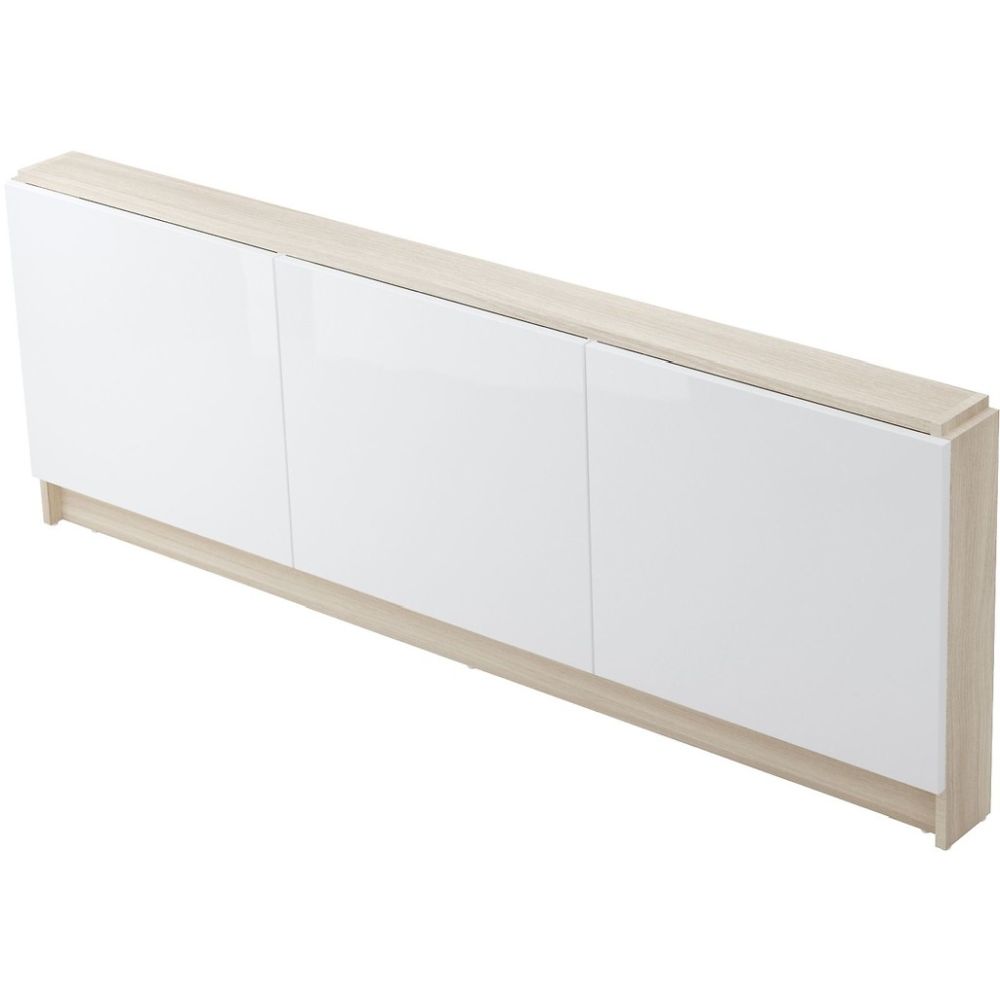 Masca frontala cada Cersanit Smart, 160 cm, cu depozitare, alb
