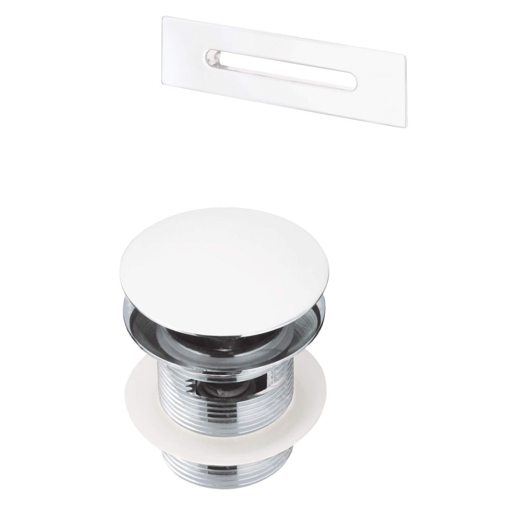 Set ventil click-clack si preaplin pentru cada alb Deante