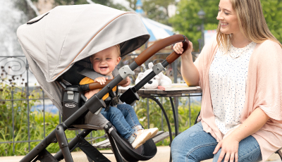 Carucior Graco Near2Me Steeple Grey 3 in 1 - unitate scaun reversibila