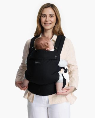 Marsupiu ergonomic Momcozy PureHug bumbac 100% Black 3-in-1 vedere principala