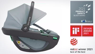 Scoica auto Maxi Cosi Coral 360 Black Shell Essential Graphite - Corespunde standardului: ECE i-Size (R129)