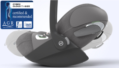 Scoica auto Cybex Cloud T i-Size Plus Platinum White - Somn confortabil, oriunde ai merge
