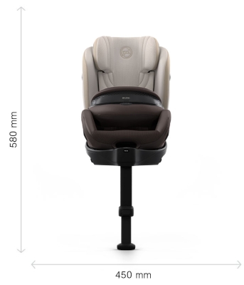 Scaun auto Cybex Anoris Si Airbag i-Size Style Misty Grey - Dimensiuni