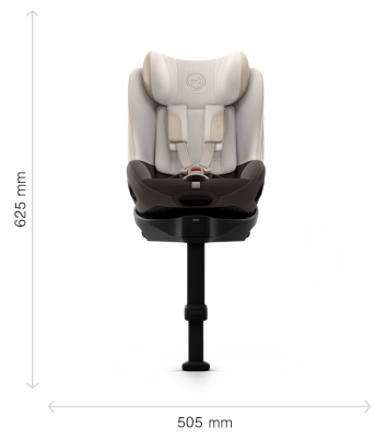 Scaun auto rotativ Cybex Sirona S i-Size Style Off White - Dimensiuni