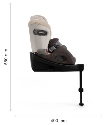 Scaun auto Cybex Anoris Si Airbag i-Size Style Misty Grey - Dimensiuni