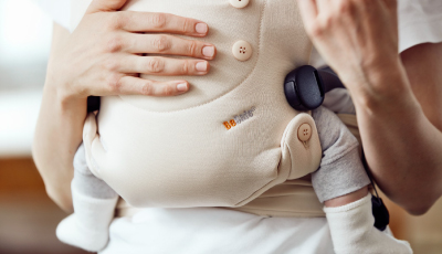 Marsupiu BeSafe Newborn Haven Anthracite Forest - Design special