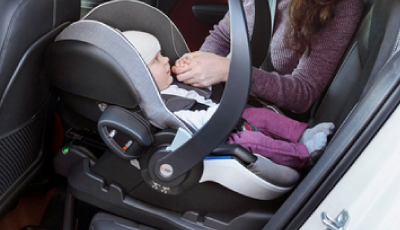 Scoica auto BeSafe iZi Go Modular X1 i-Size Cloud Melange - Newborn Hugger