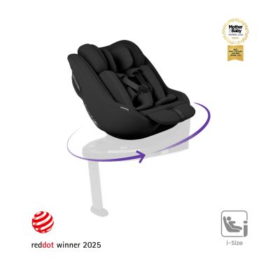 Scaun auto Silver Cross Approach Plus 360 Iconic Black - Premiul Red Dot 2025 si testarea ADAC 2026