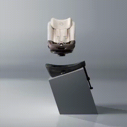 Scaun auto rotativ Cybex Sirona Si i-Size Style Sepia Black - Acces lateral usor: rotire la 360° cu o singura mana