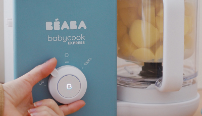 Robot Beaba Babycook Express Clay Earth - Doua moduri de gatit