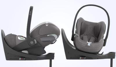 Scoica auto Cybex Cloud T i-Size Plus Platinum White - Pozitie usoara de imbarcare