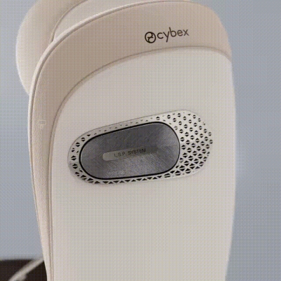 Scaun auto rotativ Cybex Sirona S i-Size Style Off White - Pana la 25% mai multa protectie la impact lateral - sistem L.S.P.