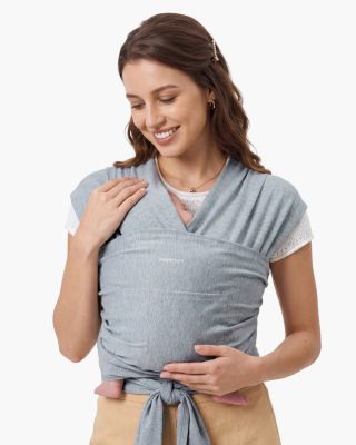 Marsupiu Baby Wrap Momcozy Dark Grey vedere principala