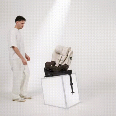 Scaun auto rotativ Cybex Sirona S i-Size Style Off White - Suporturi magnetice pentru centuri