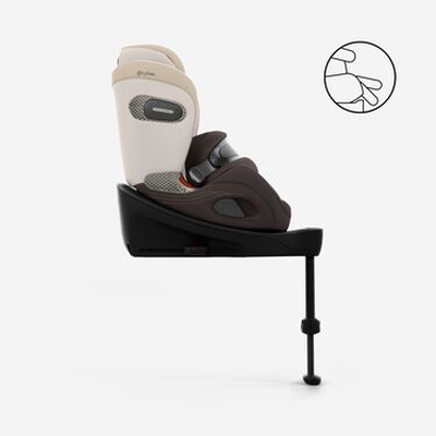 Scaun auto Cybex Anoris Si Airbag i-Size Style Misty Grey - Spatiu nelimitat pentru picioare, libertate de miscare