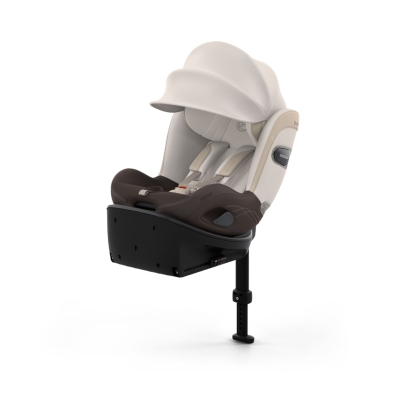 Scaun auto rotativ Cybex Sirona Si i-Size Style Opal Blue - Capotina XXL integrata cu protectie UPF50+