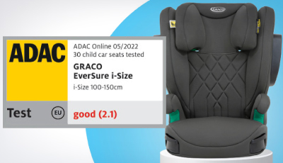 Scaun auto Graco EverSure i-Size Black - testat ADAC