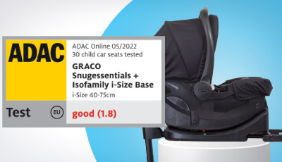 Scoica auto Graco SnugEssentials Khaki i-Size testata ADAC