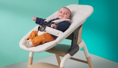 Set nou-nascut Bugaboo Giraffe Tornado Grey - modul scaun de masa