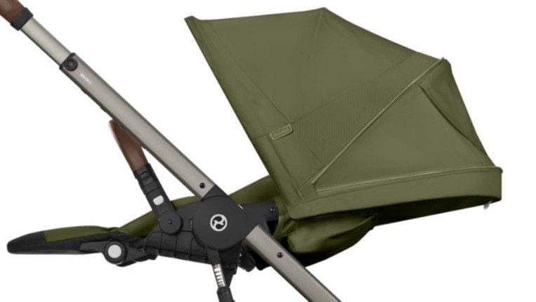 Carucior Cybex Balios S Lux Taupe/Stormy Blue - pozitie pentru nou-nascut