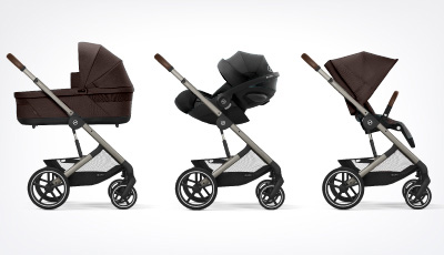 Carucior Cybex Balios S Lux Taupe/Stormy Blue - sistem de calatorie