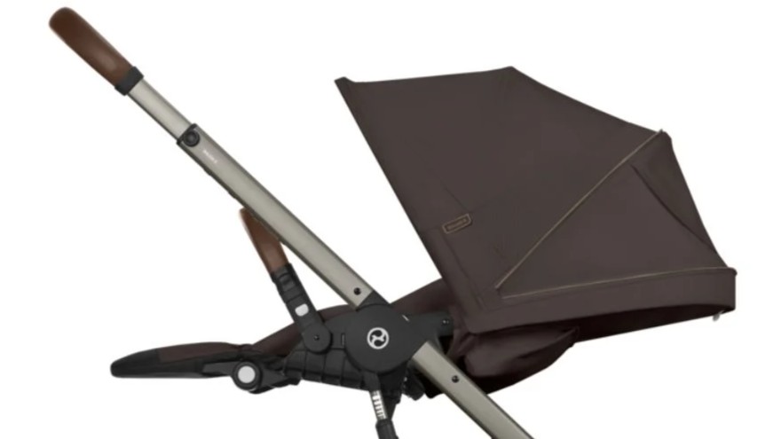 Carucior Cybex Balios S Lux Taupe/Stormy Blue - pozitie pentru nou-nascut