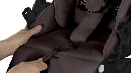 Carucior Cybex Balios S Lux Taupe/Stormy Blue - centuri reglabile rapid
