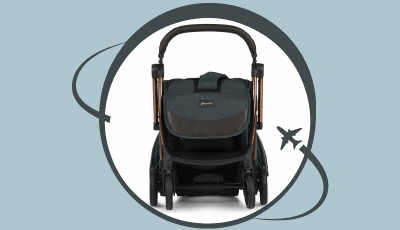 Carucior Leclerc Influencer Air Denim Blue - Calatorii memorabile cu Leclerc Baby Influencer Air