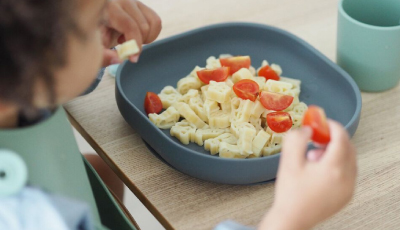 Farfurie silicon cu ventuza Beaba Mineral Grey - Beaba, brand francez si inventator al Babycook