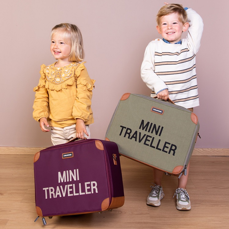 Valiza pentru copii Childhome Mini Traveller Visiniu