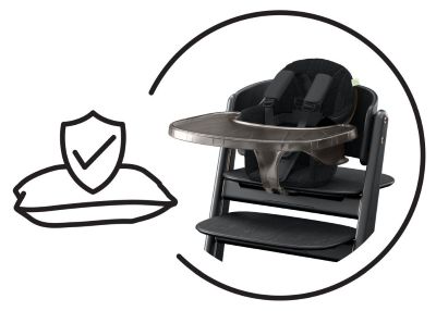 Centuri de siguranta Cybex Platinum pentru scaun de masa LEMO White sunt foarte confortabile pentru cel mic