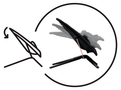 Balansoar Cybex Platinum LEMO Black Wood cu 3 pozitii de inclinare