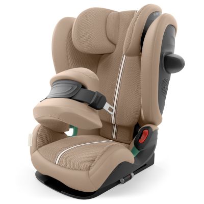 Scaun auto Cybex Pallas G3 Plus Almond Beige se fixeaza cu o mana cu un singur click